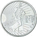 France, 10 Euro, 2009, Semeuse, MS(64), Silver, KM:1580
