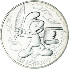 France, 10 Euro, 2020, Schtroumpf poète, SPL, Argent