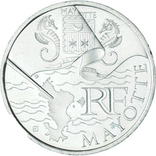 Frankreich, 10 Euro, 2011, Mayotte, UNZ, Silber