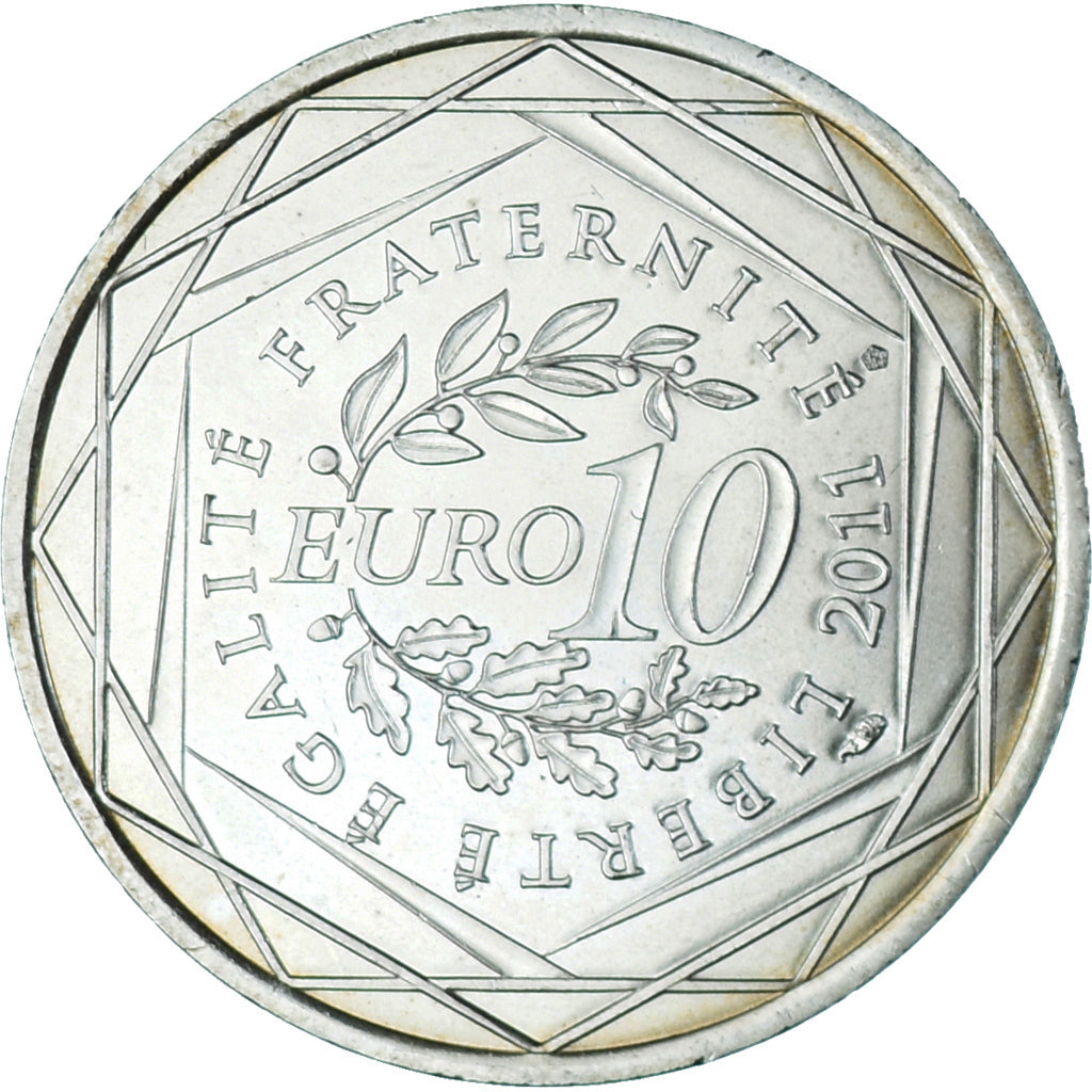 Frankreich, 10 Euro, 2011, Mayotte, UNZ, Silber