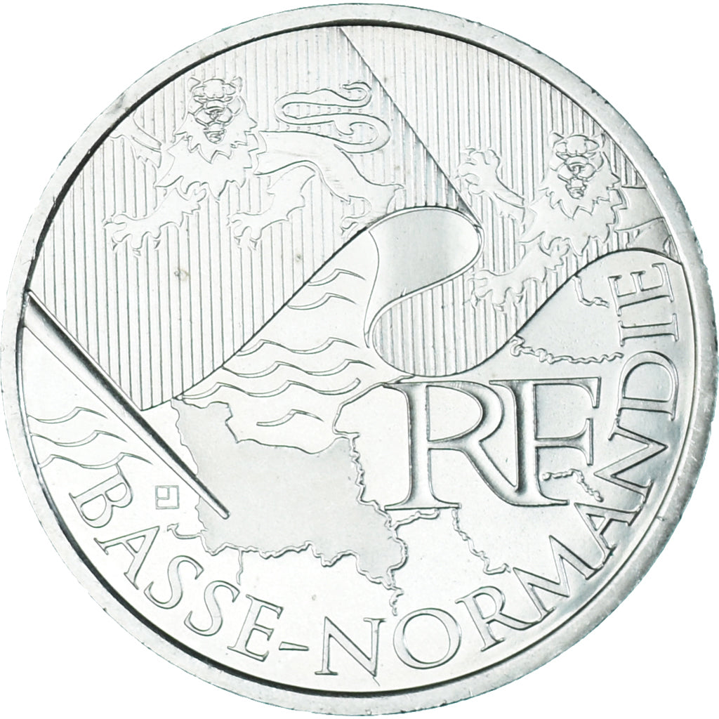 Francia, 10 Euro, 2010, Basse-Normandie, SC+, Plata