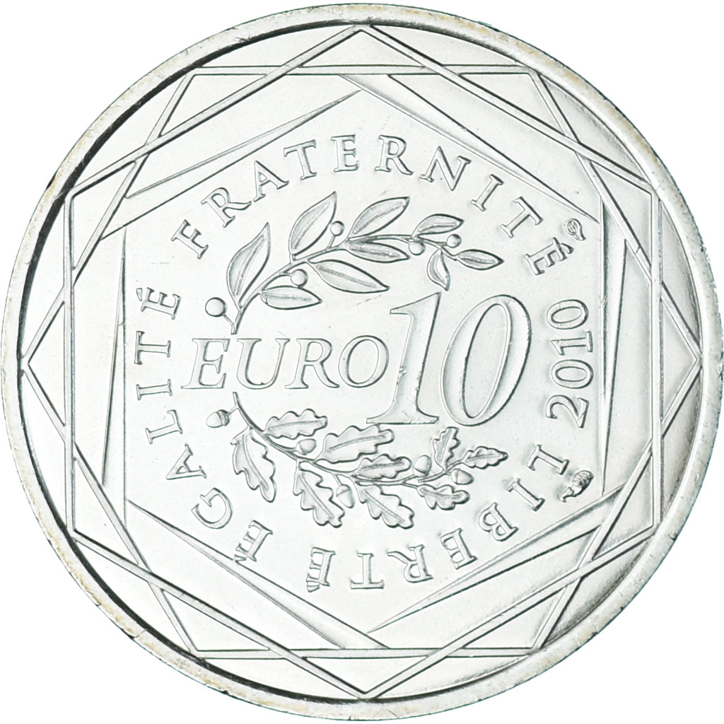 Francia, 10 Euro, 2010, Basse-Normandie, SC+, Plata
