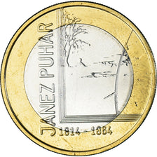 Slovenia, 3 Euro, 2014, MS(63), Bi-Metallic