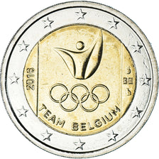 Belgium, 2 Euro, 2016, Jeux olympiques de Rio, MS(65-70), Bi-Metallic