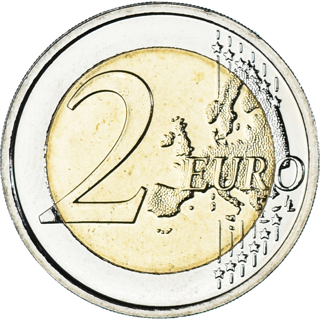 Belgium, 2 Euro, 2016, Jeux olympiques de Rio, MS(65-70), Bi-Metallic