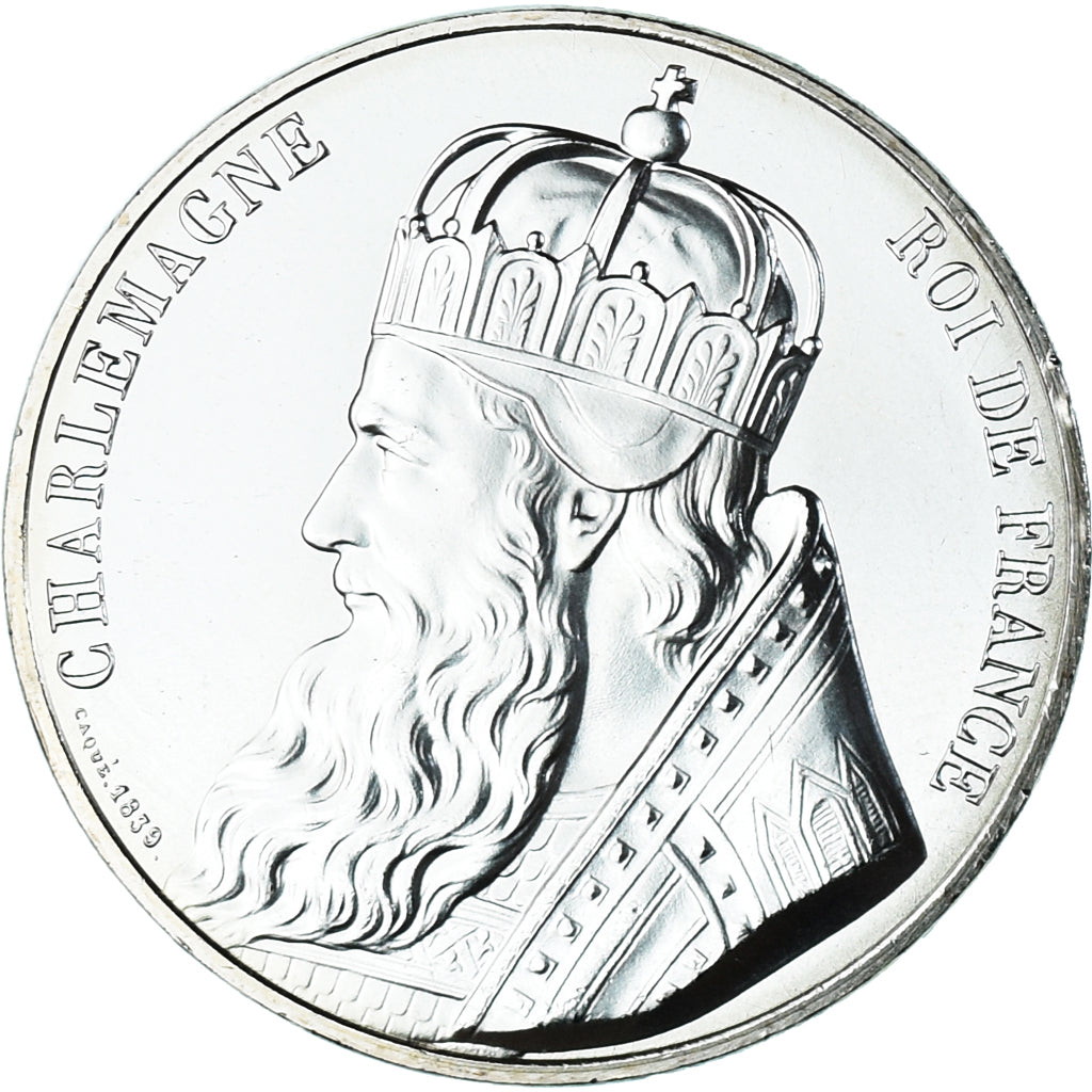 France, 10 Euro, Pièces d'Histoire, 2019, Charlemagne, MS(65-70), Silver
