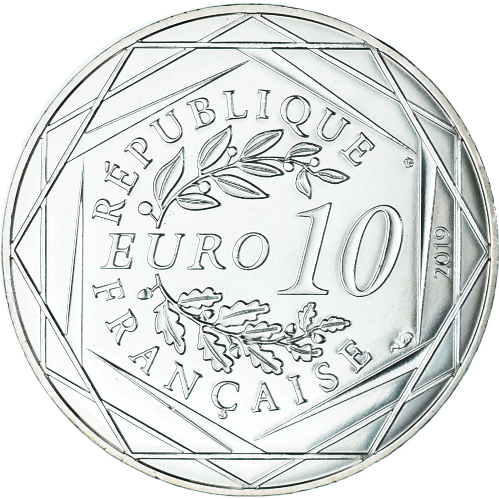 France, 10 Euro, Pièces d'Histoire, 2019, Vercingetorix, MS(65-70), Silver