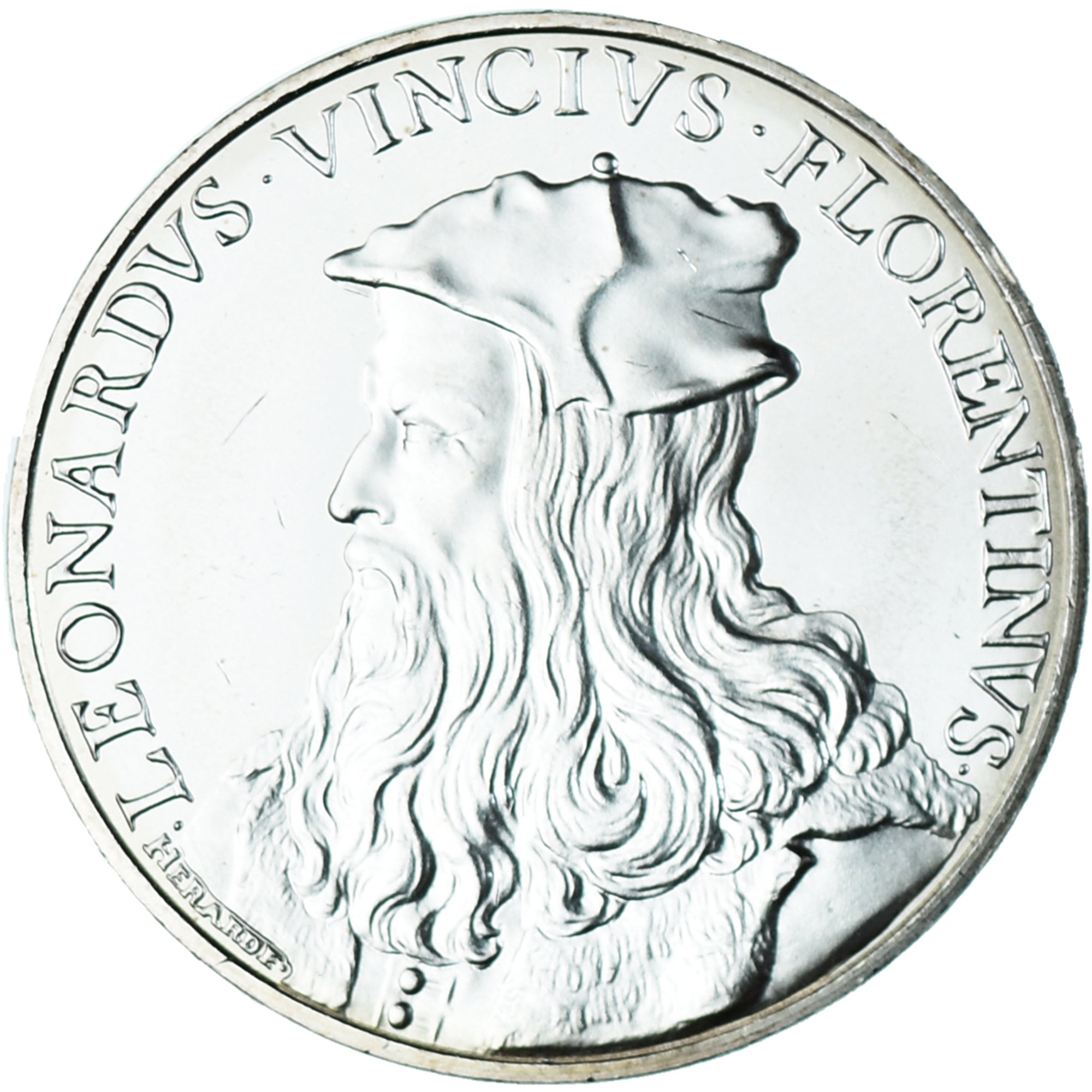 France, 10 Euro, Pièces d'Histoire, 2019, Léonard de Vinci, FDC, Argent