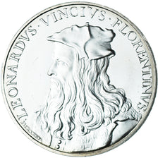 France, 10 Euro, Pièces d'Histoire, 2019, Léonard de Vinci, FDC, Argent