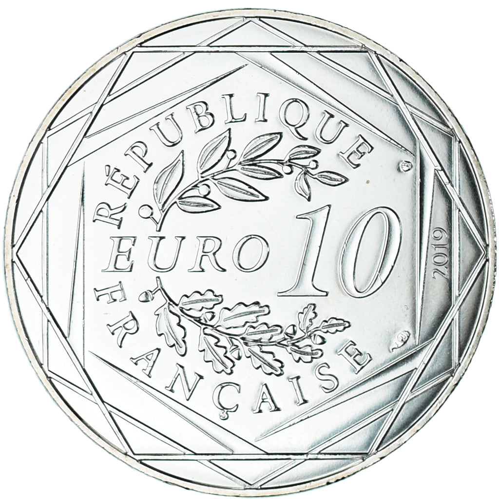 France, 10 Euro, Pièces d'Histoire, 2019, LOUIS XVI., MS(65-70), Silver