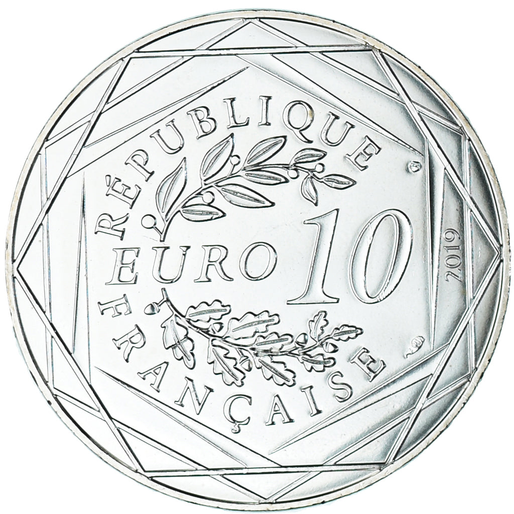 France, 10 Euro, Pièces d'Histoire, 2019, Louis XIV, MS(65-70), Silver