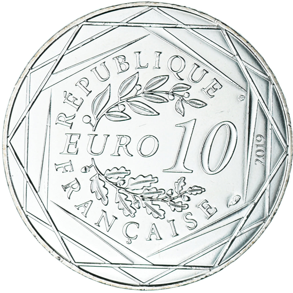 France, 10 Euro, Pièces d'Histoire, 2019, La Guerre De Cent Ans, FDC, Argent