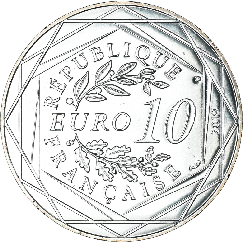 France, 10 Euro, Pièces d'Histoire, 2019, Dagobert, MS(65-70), Silver