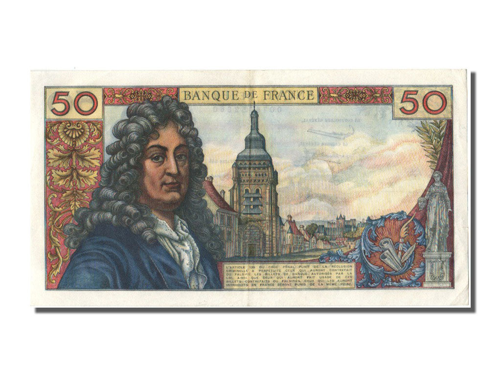 Francia, 50 Francs, 50 F 1962-1976 ''Racine'', 1962, KM:148a, 1962-12-06, BB+...