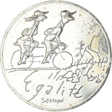 France, 10 Euro, 2014, Sempé Égalité Printemps, MS(63), Silver