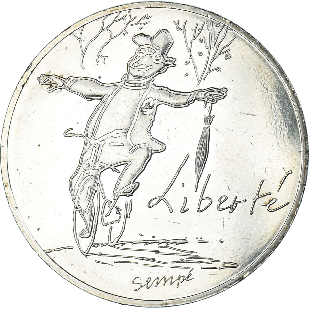 Frankreich, 10 Euro, 2014, Liberté Automne Sempé, UNZ, Silber