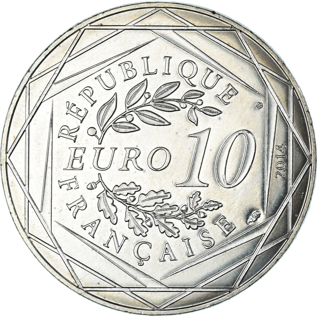 Frankreich, 10 Euro, 2014, Liberté Automne Sempé, UNZ, Silber