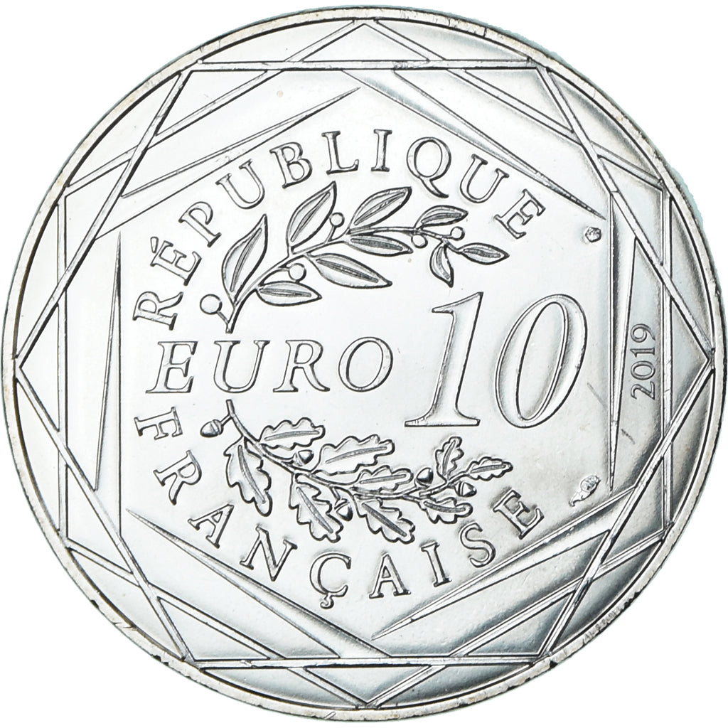 France, 10 Euro, Pièces d'Histoire, 2019, Louis XIV, MS(65-70), Silver