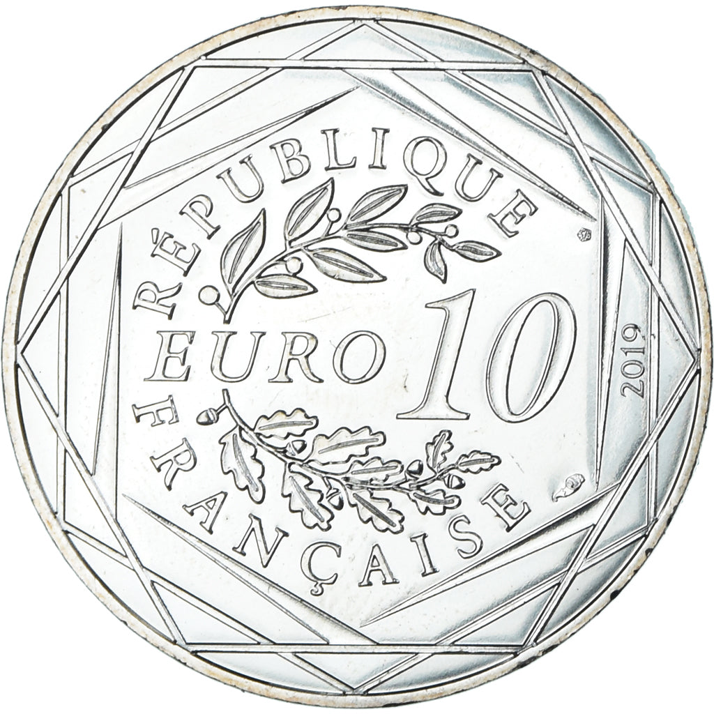 France, 10 Euro, Pièces d'Histoire, 2019, Dagobert, MS(65-70), Silver