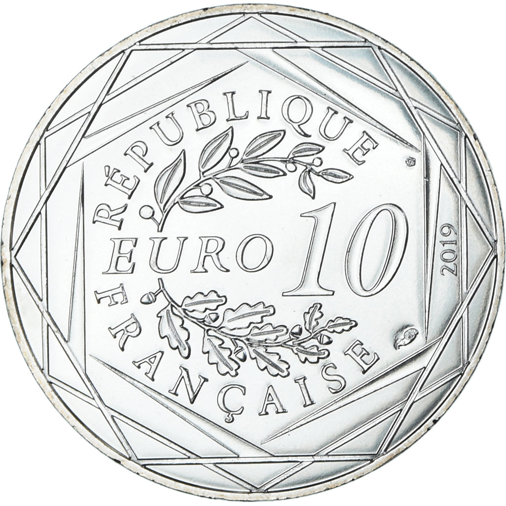 France, 10 Euro, Pièces d'Histoire, 2019, Tour Eiffel, MS(65-70), Silver