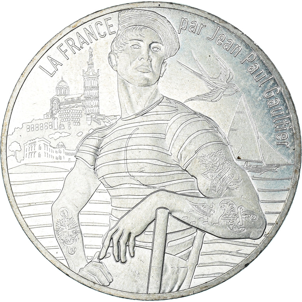 France, 10 Euro, 2017, Jean Paul Gaultier, MS(64), Silver