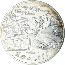 France, 10 Euro, Astérix - Égalité, 2015, MS(60-62), Silver