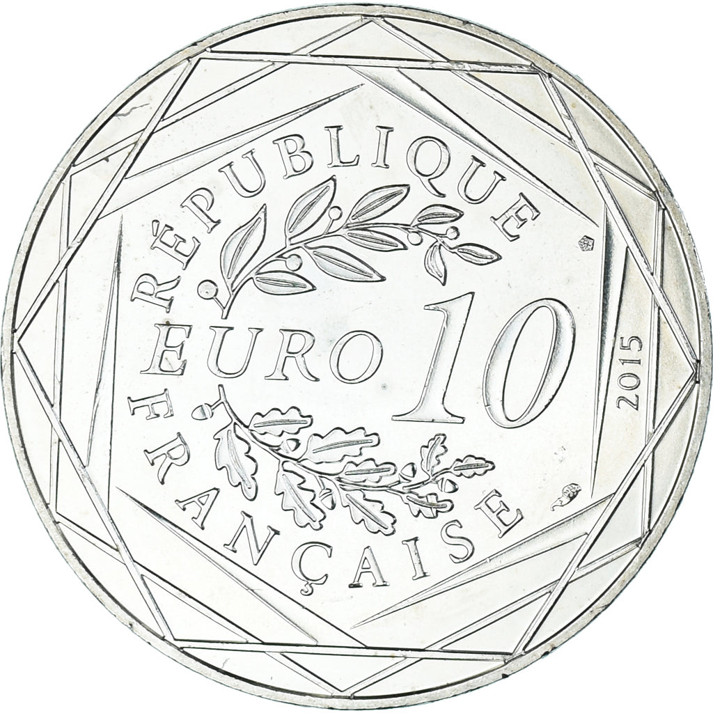 France, 10 Euro, Astérix - Égalité, 2015, Monnaie de Paris, MS(60-62), Silver