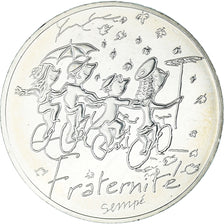 France, 10 Euro, 2014, Paris, Sempé Fraternité Automne, MS(64), Silver