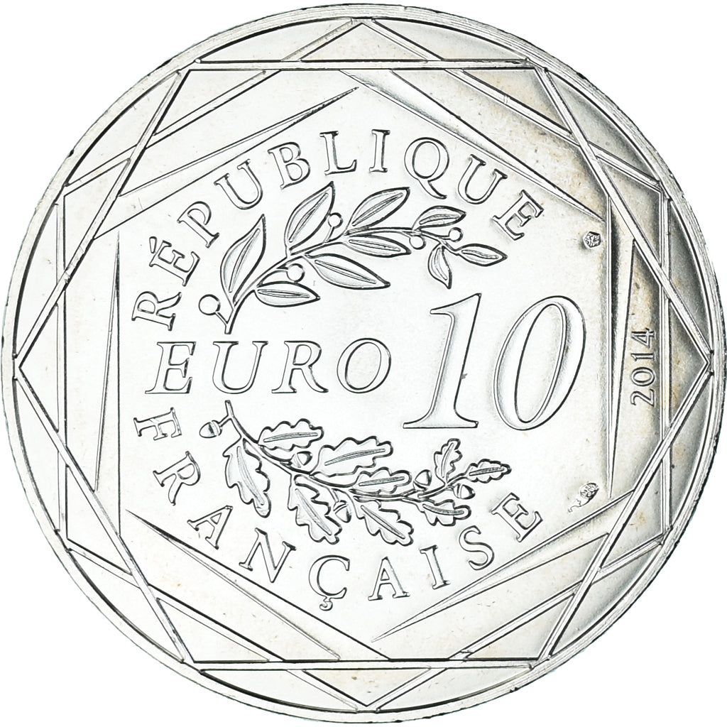 Francja, 10 Euro, 2014, Monnaie de Paris, Sempé Liberté Été, MS(65-70)