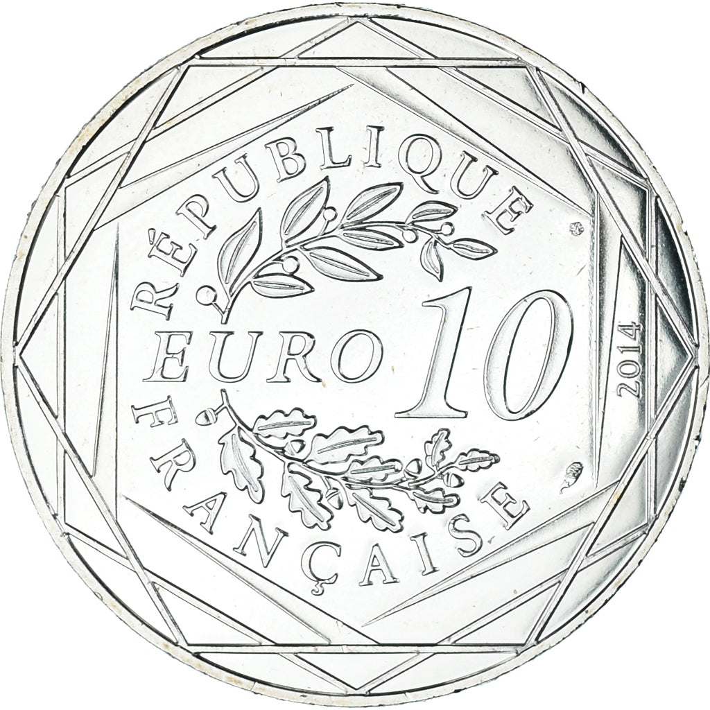 France, 10 Euro, 2014, Monnaie de Paris, Sempé Liberté Printemps, MS(65-70)