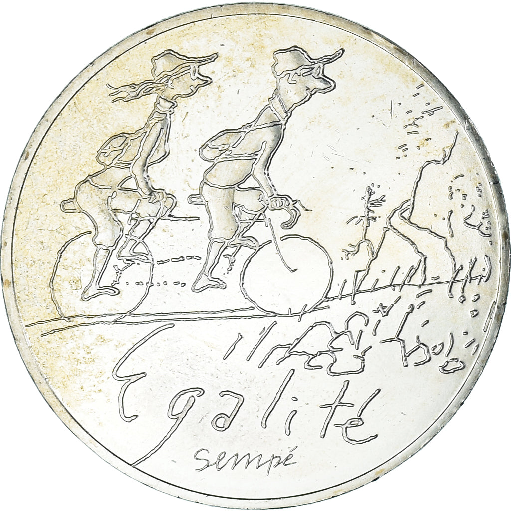 France, 10 Euro, 2014, Monnaie de Paris, Sempé Égalité Printemps, MS(65-70)
