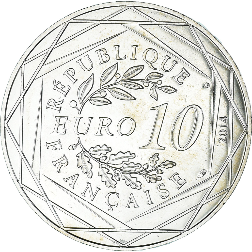 France, 10 Euro, 2014, Monnaie de Paris, Sempé Égalité Printemps, MS(65-70)