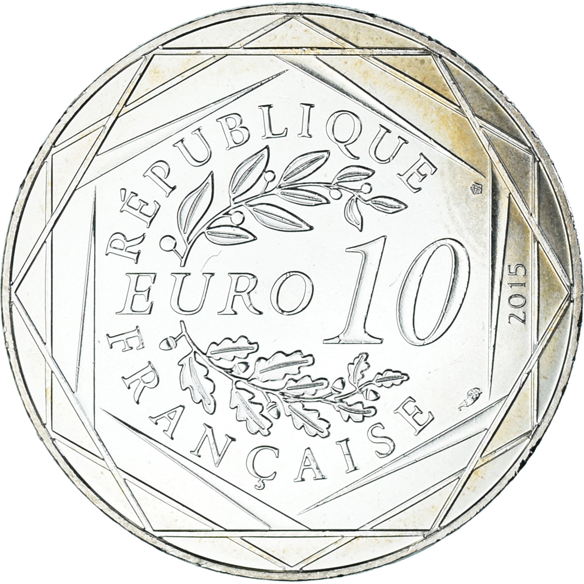 France, 10 Euro, 2015, Monnaie de Paris, Asterix - Fraternité, FDC, Argent