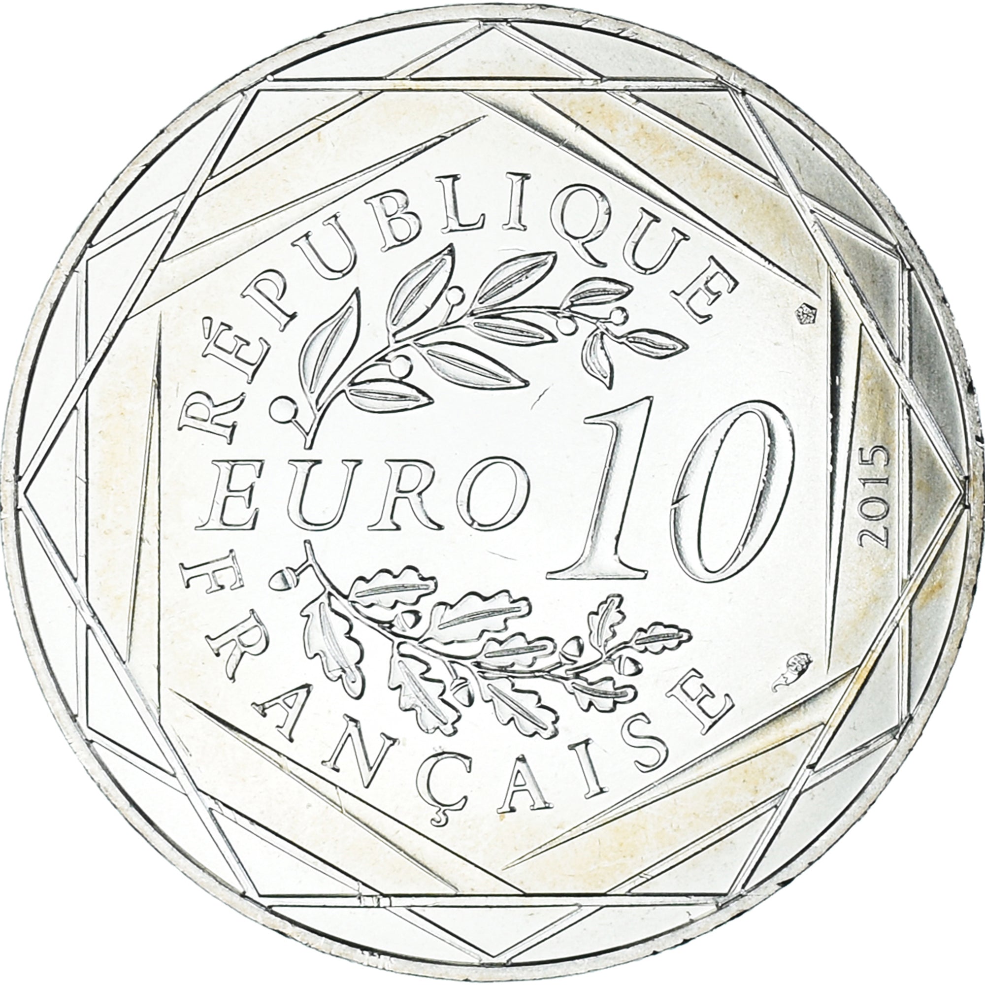 France, 10 Euro, 2015, Monnaie de Paris, Asterix - Fraternité, MS(64), Silver