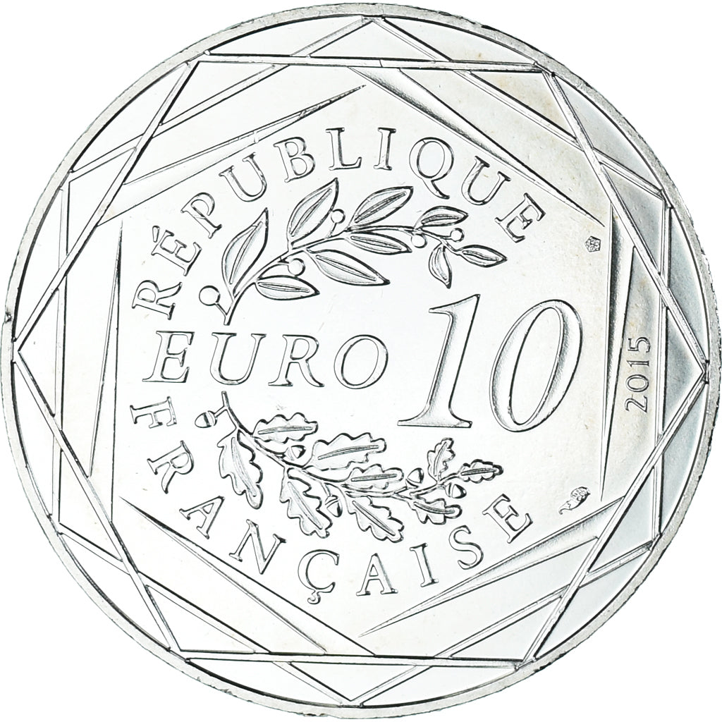 France, 10 Euro, 2015, Monnaie de Paris, Asterix - Fraternité, MS(65-70)