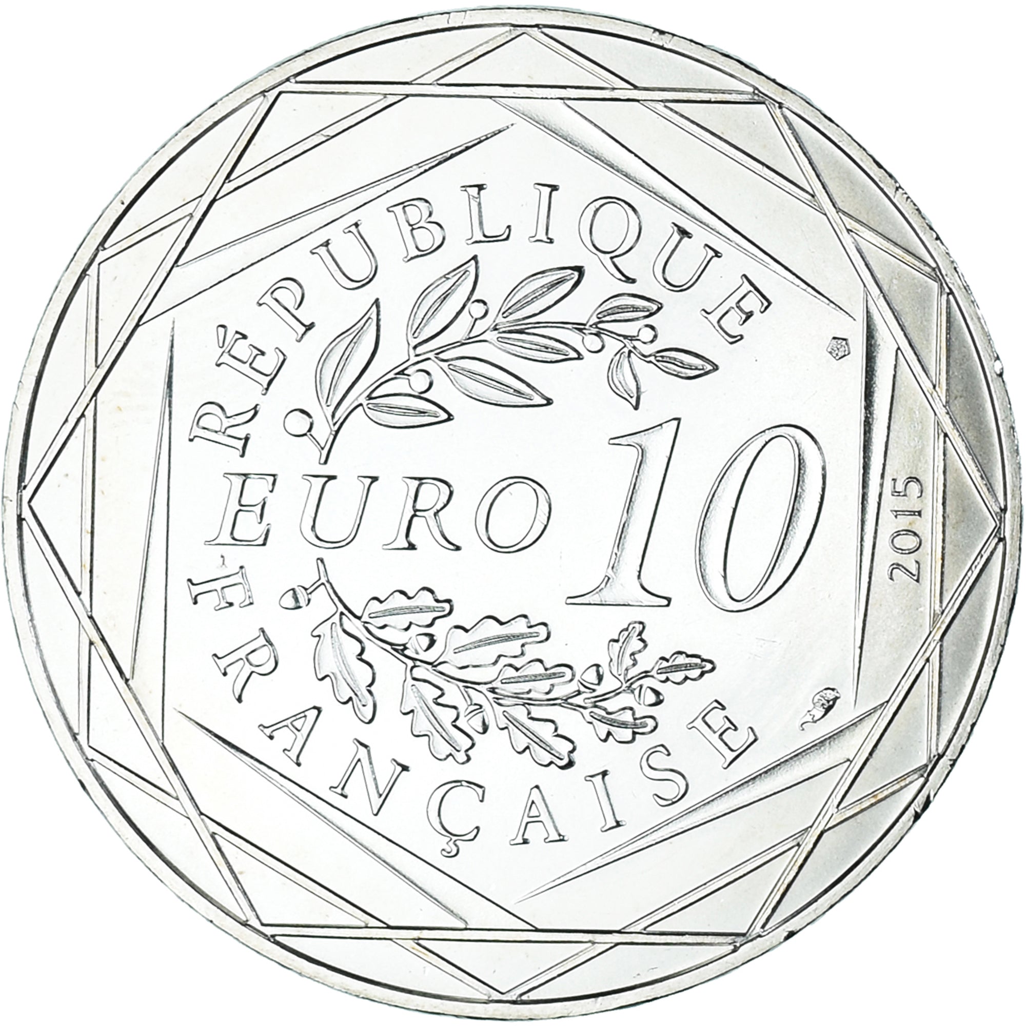 France, 10 Euro, 2015, Monnaie de Paris, Asterix - Fraternité, MS(64), Silver