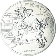 Francia, 10 Euro, 2015, Monnaie de Paris, Asterix - Fraternité, FDC, Argento
