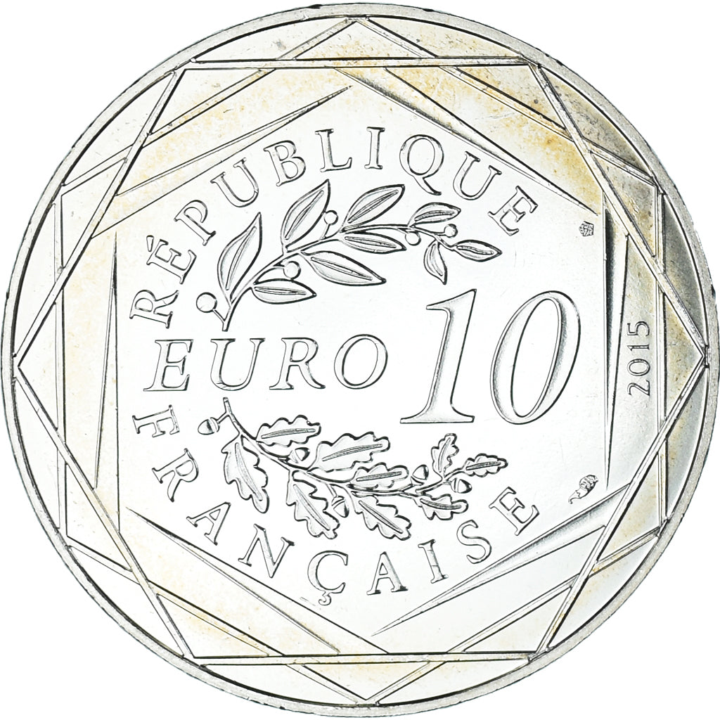 France, 10 Euro, 2015, Monnaie de Paris, Asterix - Fraternité, FDC, Argent