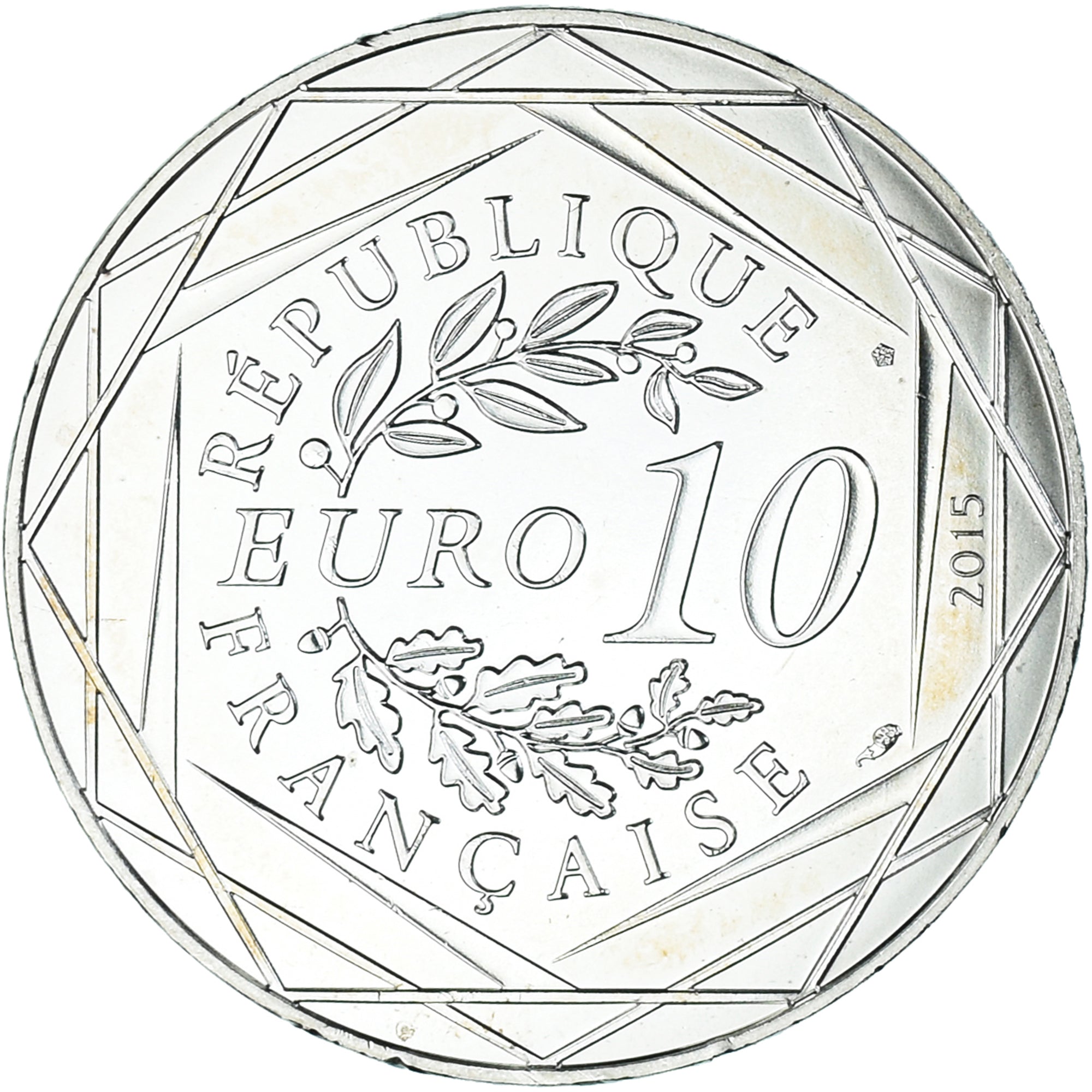 France, 10 Euro, 2015, Monnaie de Paris, Asterix - Liberté, MS(64), Silver