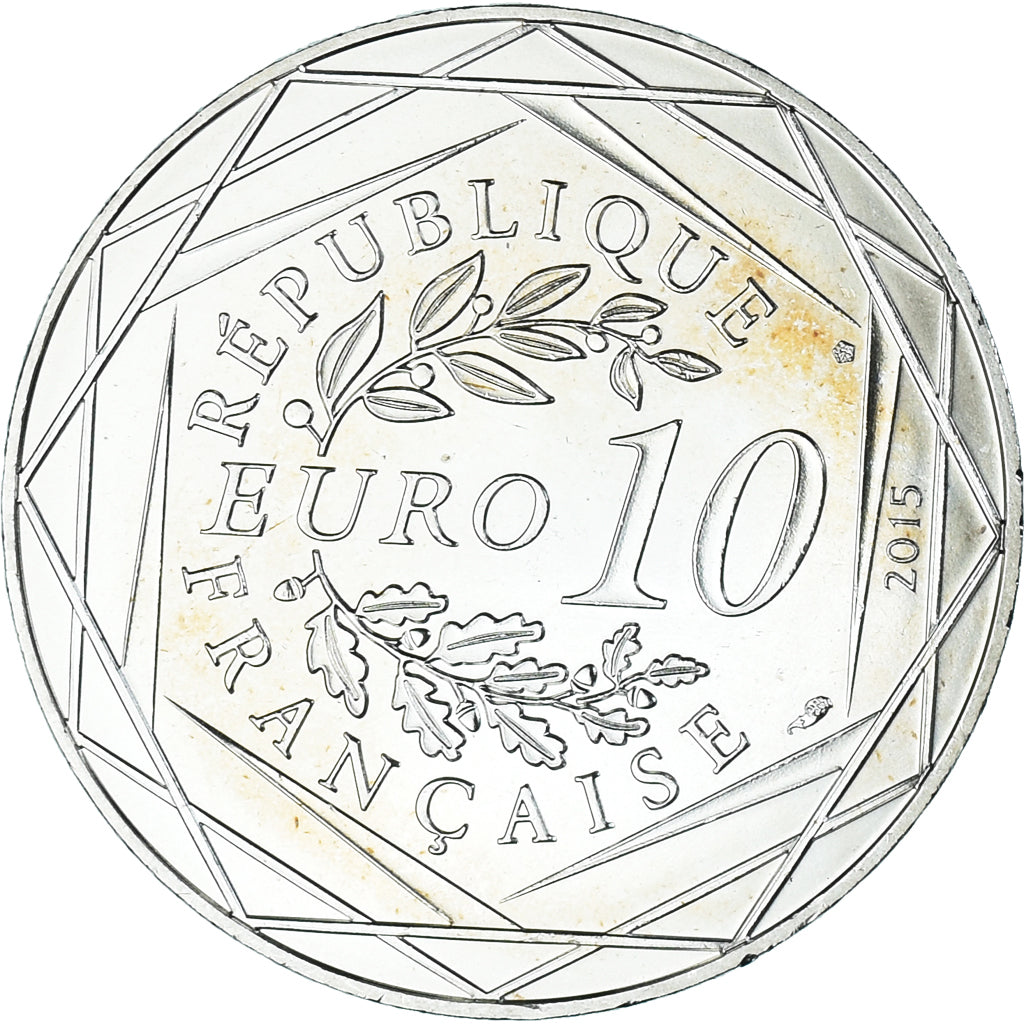 France, 10 Euro, 2015, Monnaie de Paris, Asterix - Egalité, MS(64), Silver