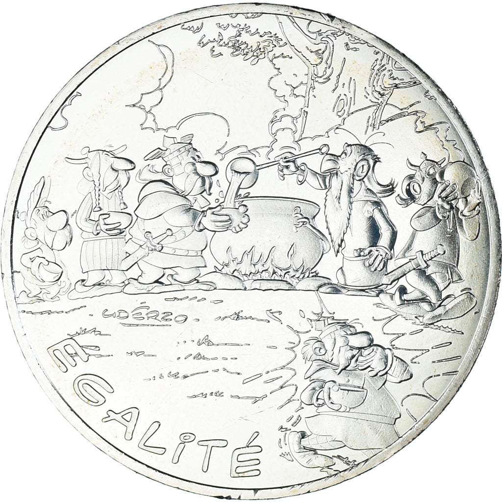 France, 10 Euro, 2015, Monnaie de Paris, Asterix - Egalité, MS(65-70), Silver