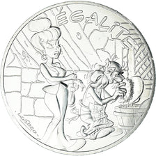 France, 10 Euro, 2015, Monnaie de Paris, Asterix - Egalité, MS(65-70), Silver