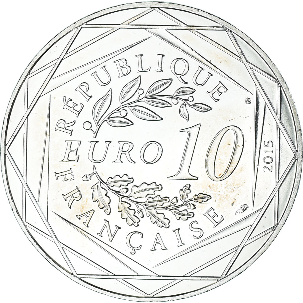 France, 10 Euro, 2015, Monnaie de Paris, Asterix - Egalité, MS(65-70), Silver