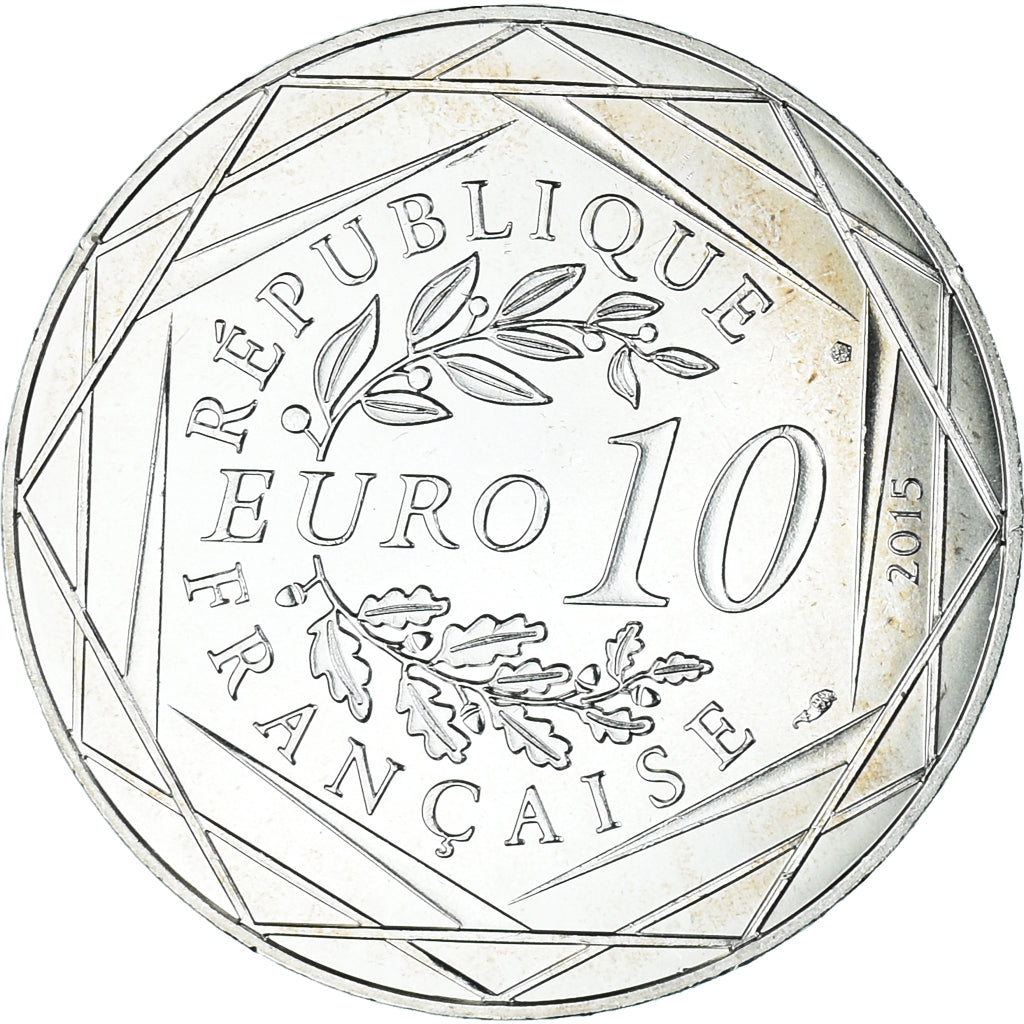 France, 10 Euro, 2015, Monnaie de Paris, Asterix - Egalité, MS(64), Silver