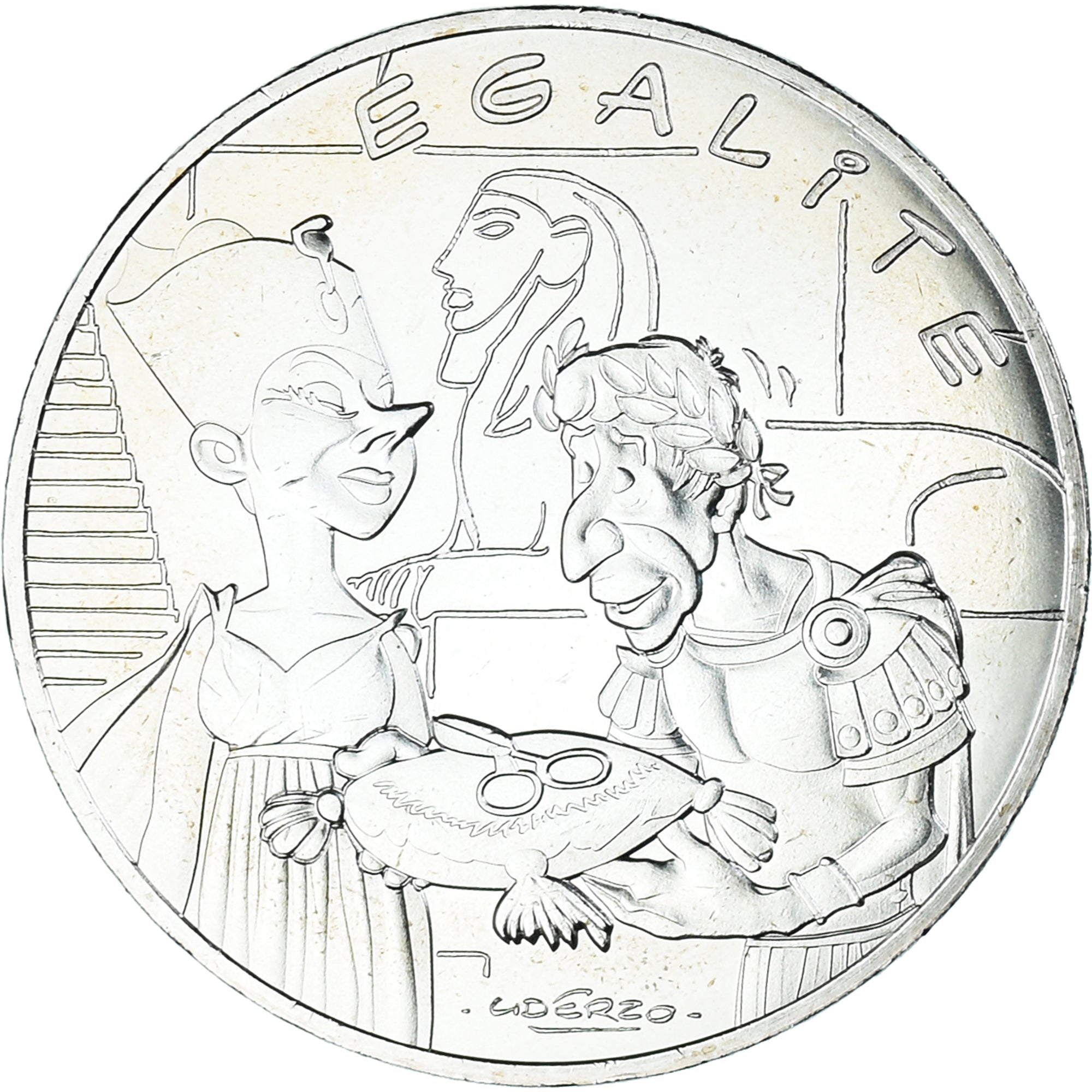 France, 10 Euro, 2015, Monnaie de Paris, Asterix - Egalité, MS(64), Silver