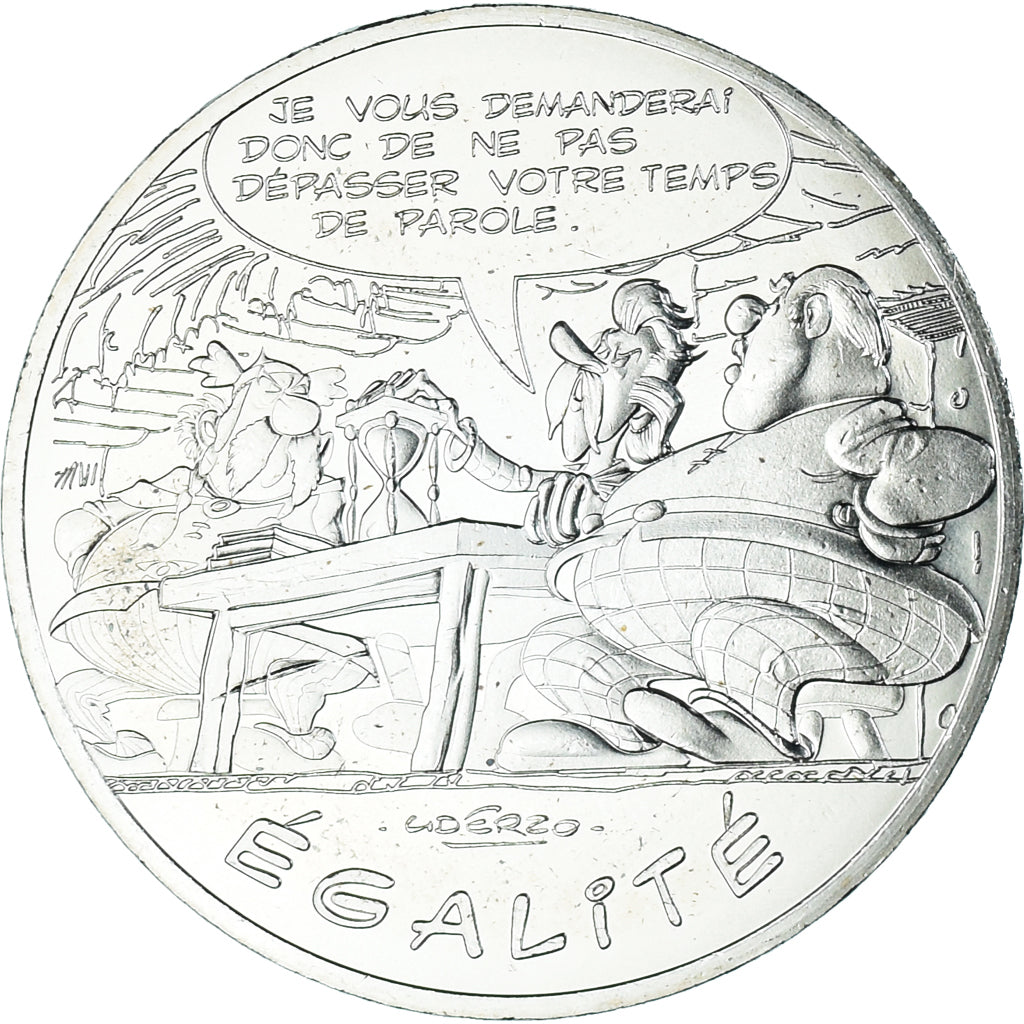 France, 10 Euro, 2015, Monnaie de Paris, Asterix - Egalité, MS(64), Silver