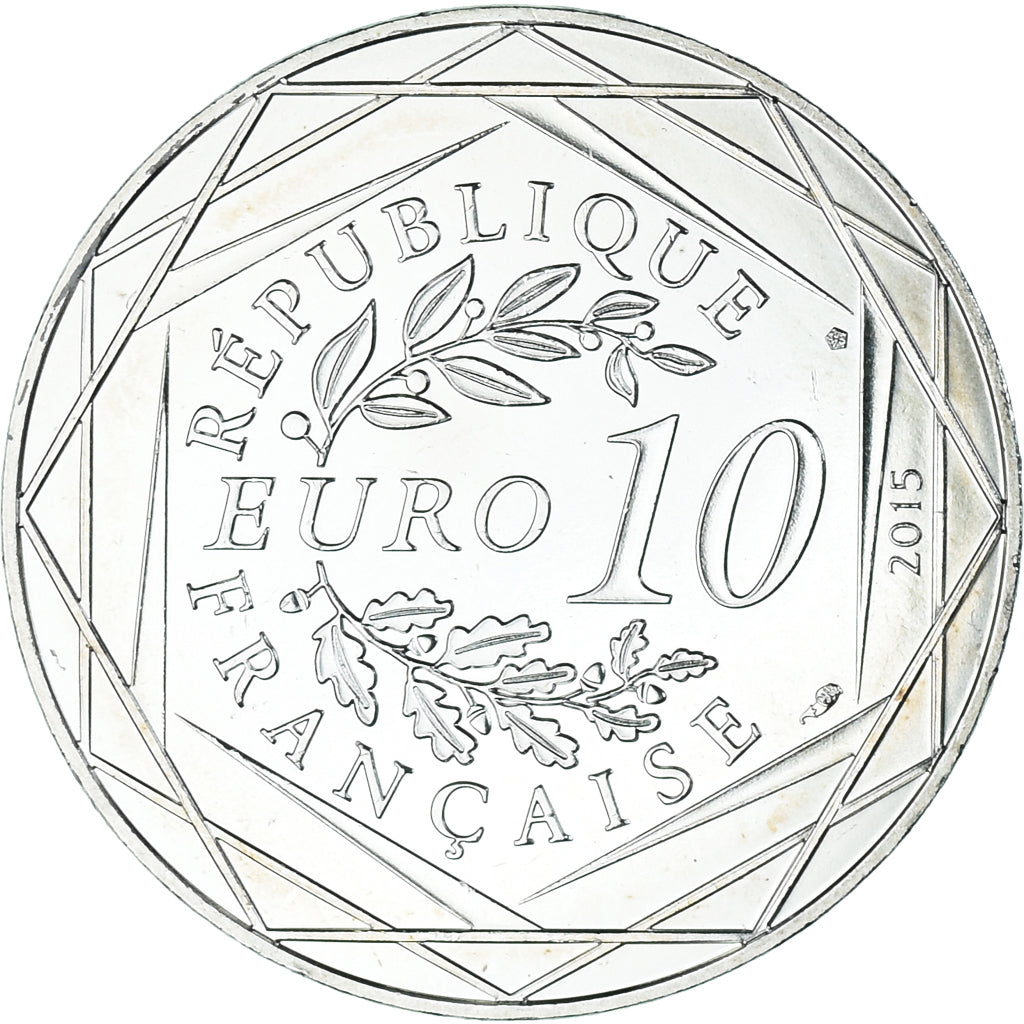France, 10 Euro, 2015, Monnaie de Paris, Asterix - Egalité, MS(64), Silver