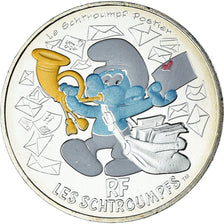 France, 10 Euro, Le Schtroumpf Postier (1/20), 2020, Monnaie de Paris, FDC