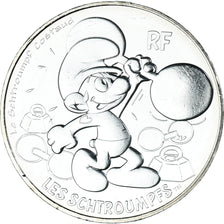 Francja, 10 Euro, Le Schtroumpf Costaud (7/20), 2020, Monnaie de Paris