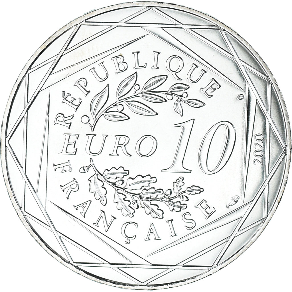 Francja, 10 Euro, Le Schtroumpf Costaud (7/20), 2020, Monnaie de Paris